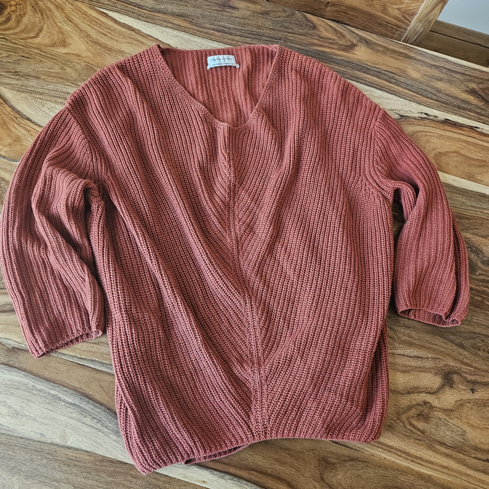 Urban Outfitters Terracotta V-Neck Sweater